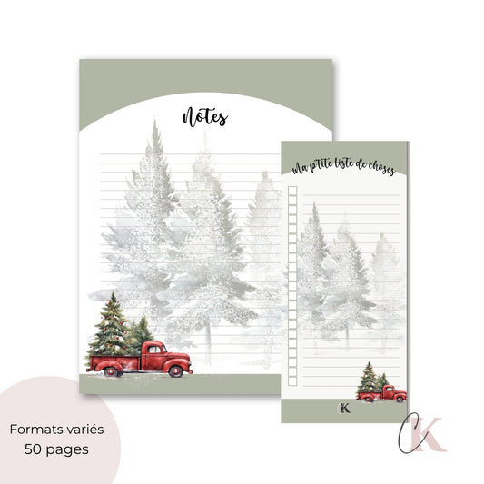 Ensemble blocs-notes | Thème de Noël