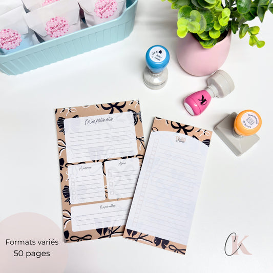 Ensemble de planificateur et blocs-notes | Noeuds chics moka