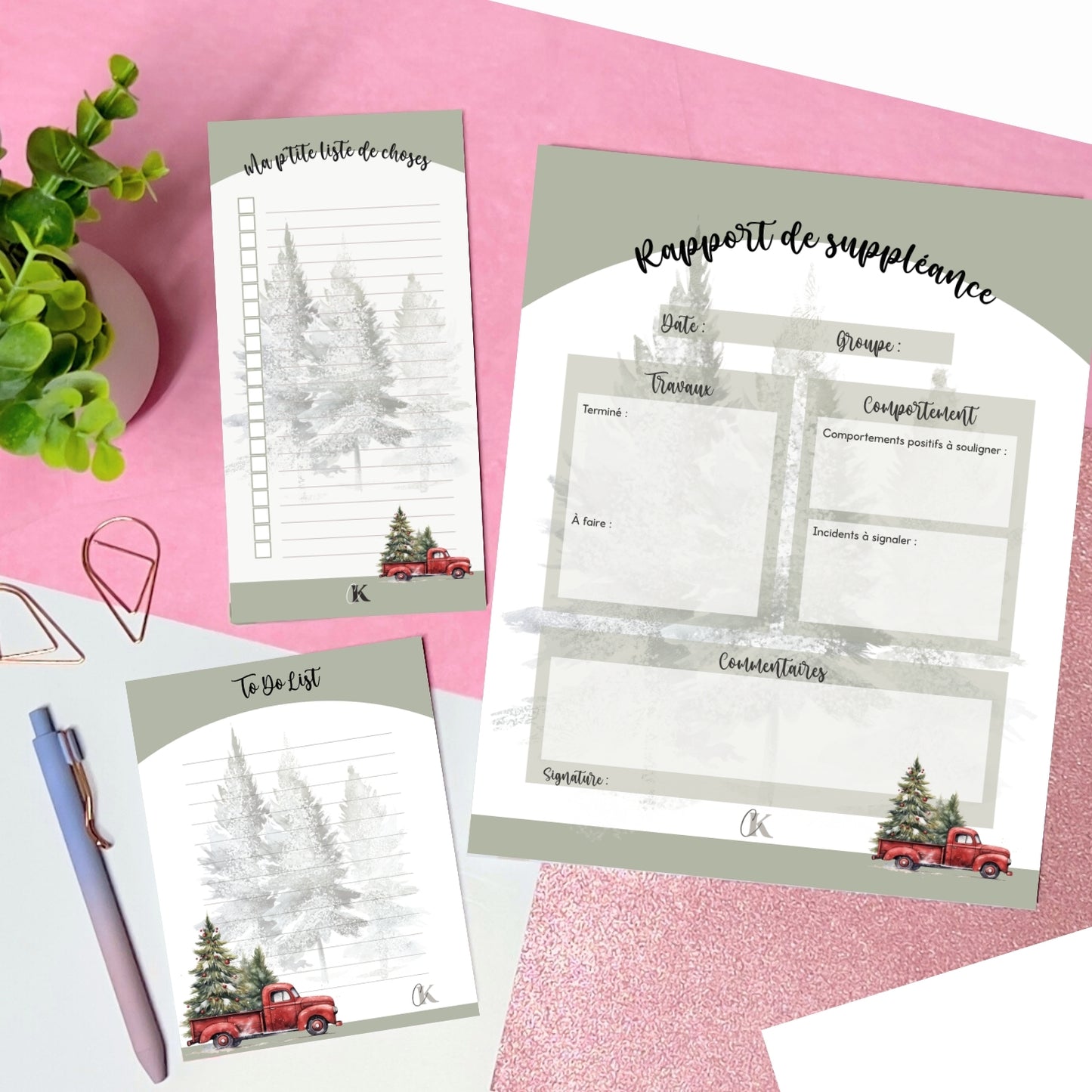 Rapport de suppléance | Thème de Noël