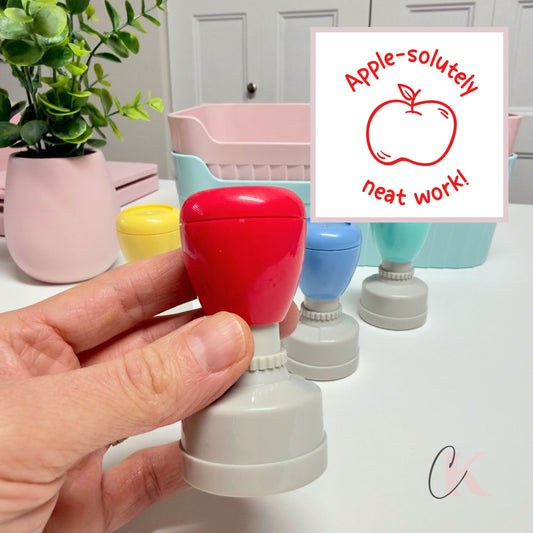 Étampe | Apple-solutely Neat Work Stamp | Ronde 31