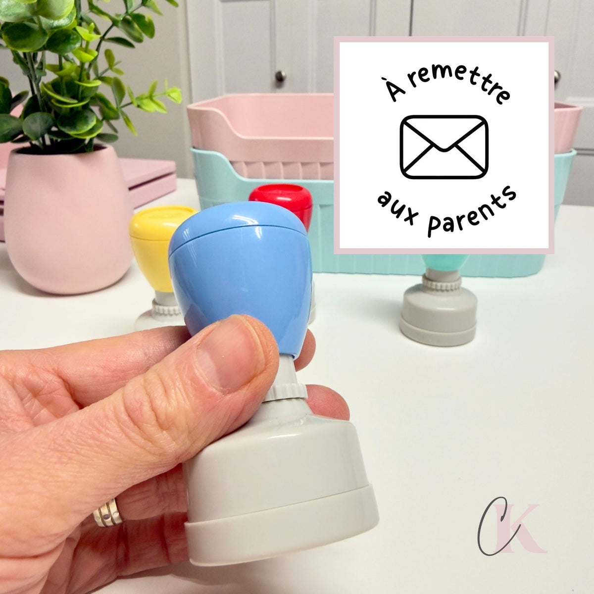 Étampe | À remettre aux parents | Ronde 39