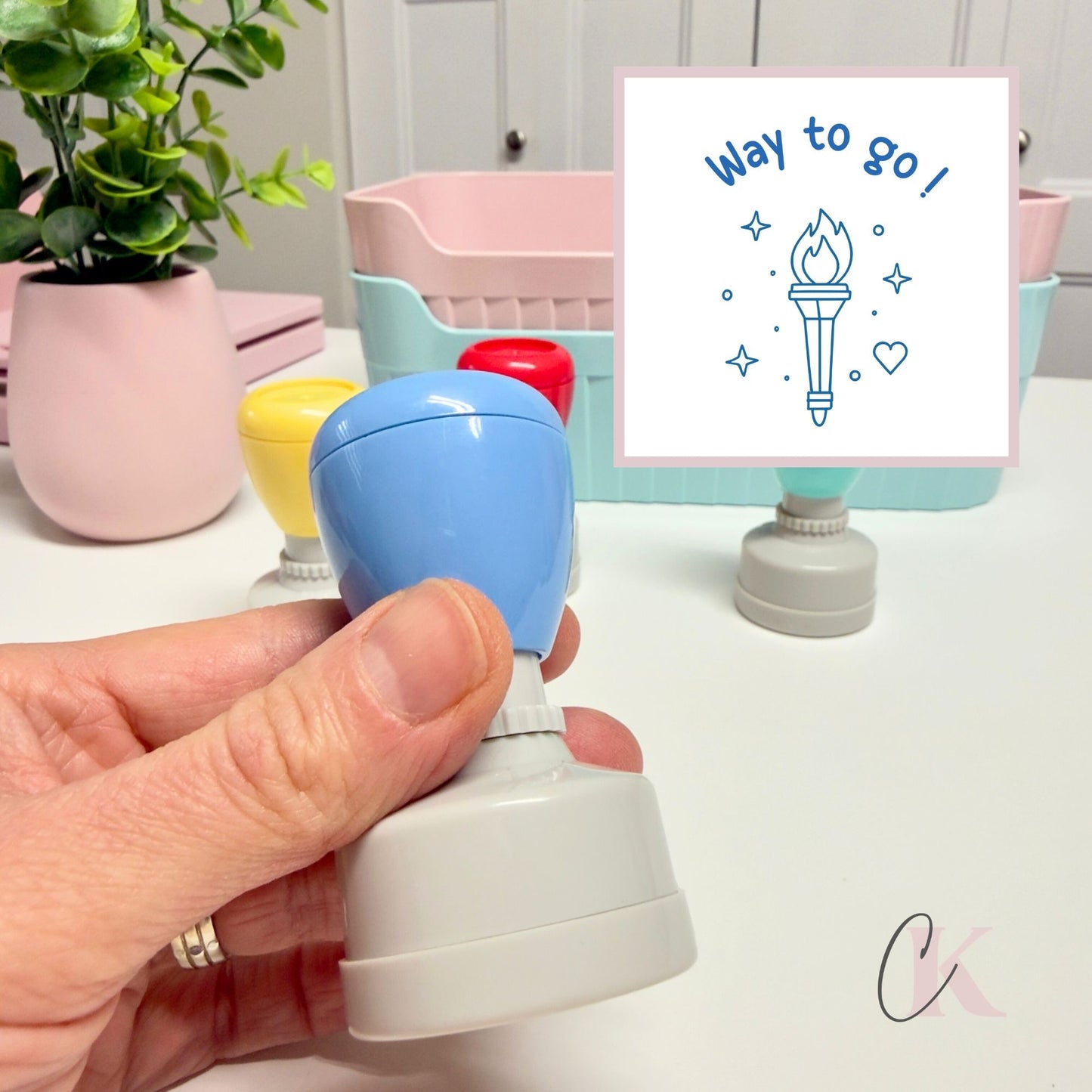 Étampe | Way to go! | Teacher Stamp | Ronde 40