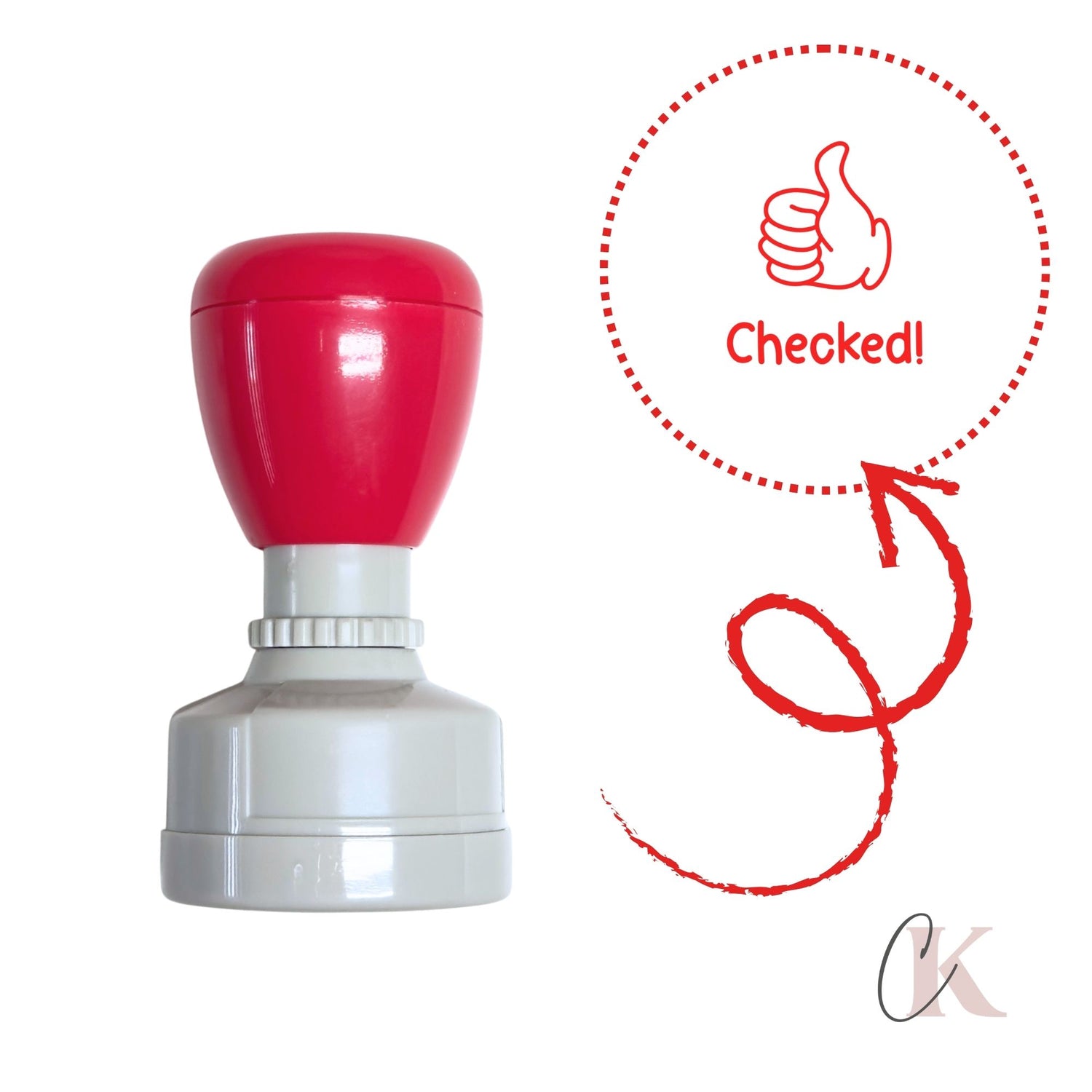 Étampe | Checked! | Teacher Stamp | Ronde 23