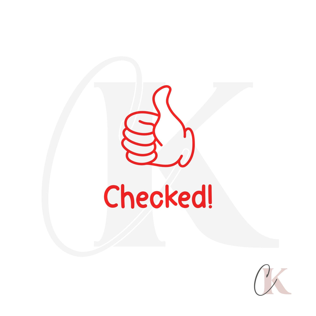 Stamp | Checked! | Teacher Stamp | Round 23