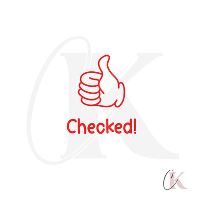Stamp | Checked! | Teacher Stamp | Round 23