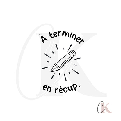 Étampe | À terminer en récupération | Ronde 01