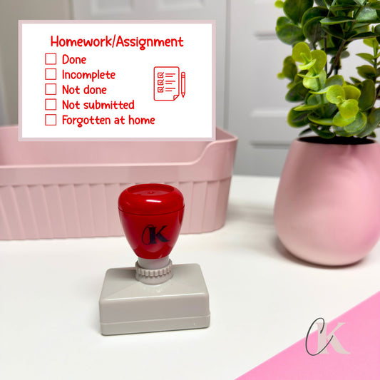 Étampe Homework/Assignment Stamp | Rectangle 13