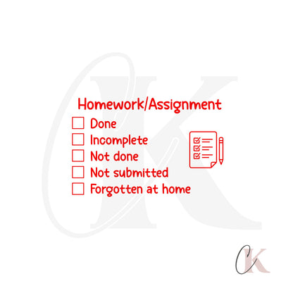 Étampe Homework/Assignment Stamp | Rectangle 13