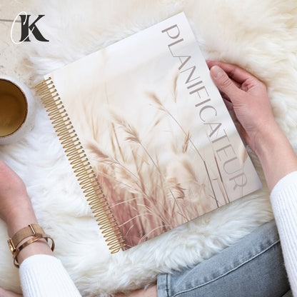 Agenda planificateur 2026/2027 | Étudiant | 7 cases/8h-20h | Élégance