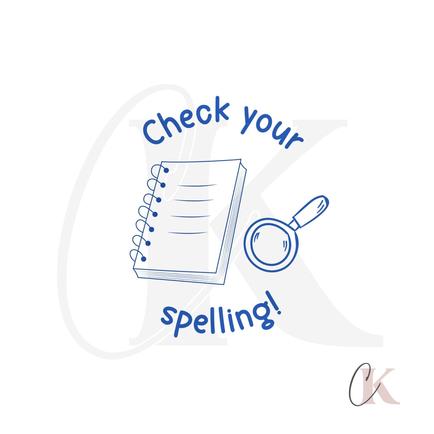 Étampe Check your spelling! Stamp | Ronde 03