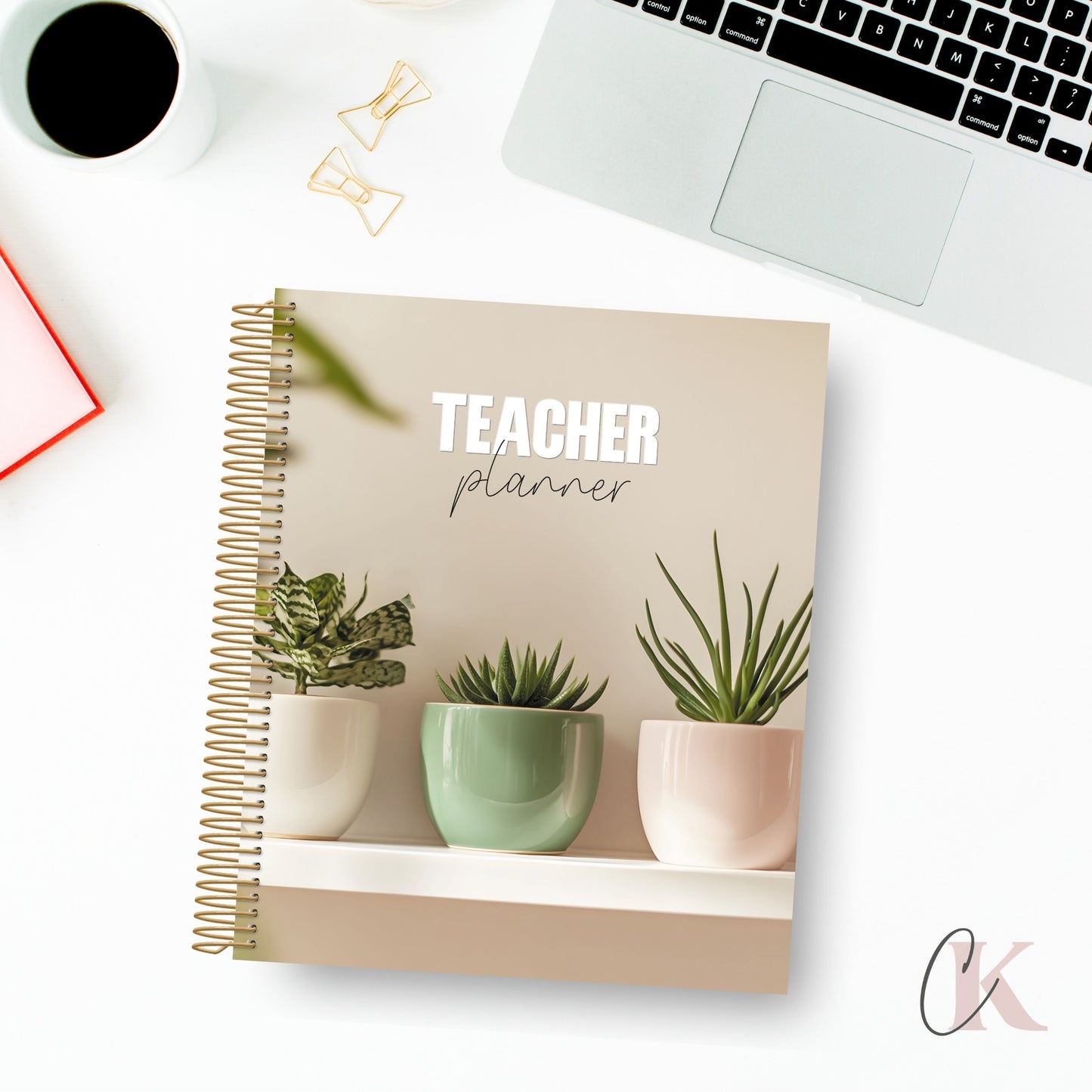 2026-2027 Teacher Planner | 6 periods/blocks | Elegance