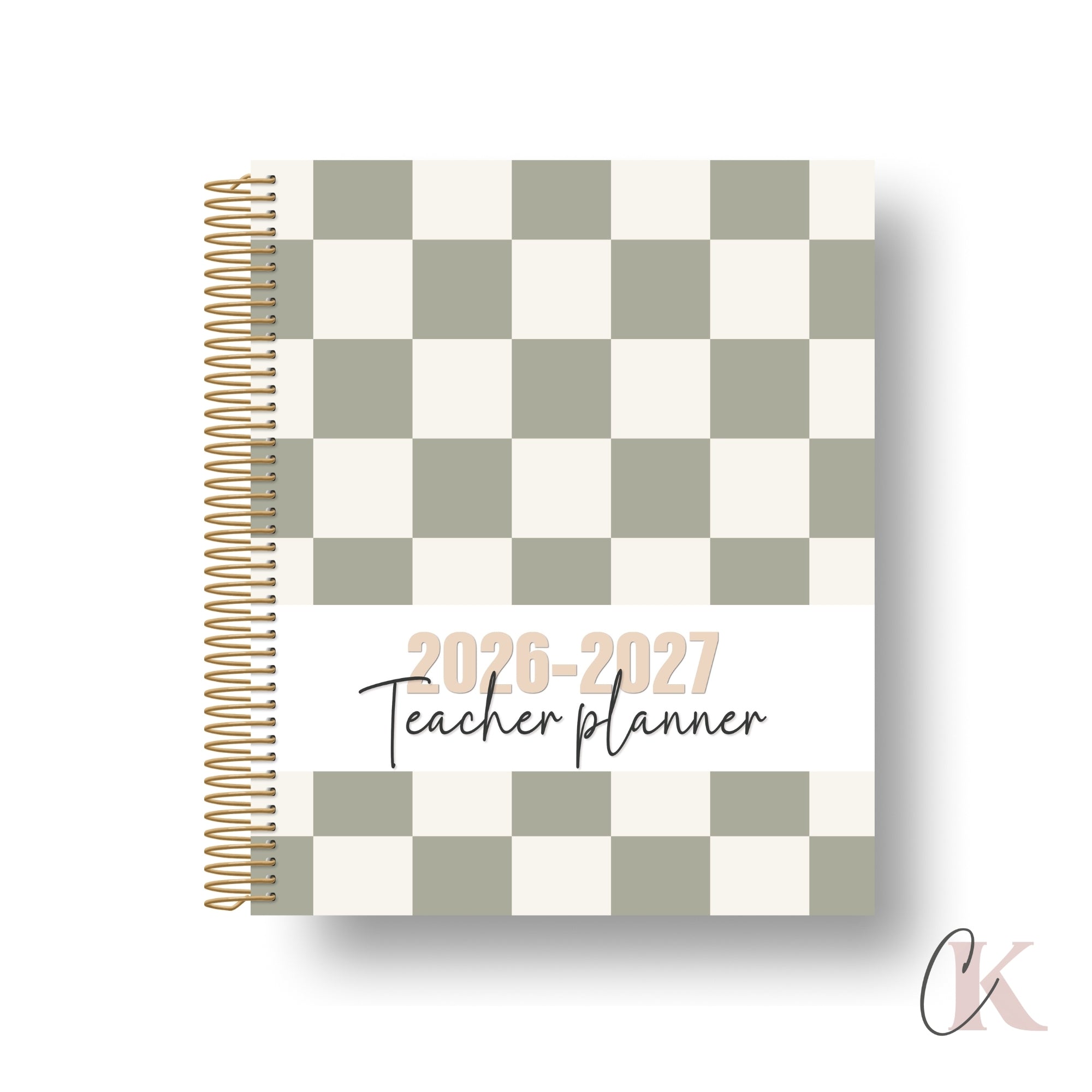 2026-2027 Teacher Planner | 5 periods/blocks | Vintage/Retro