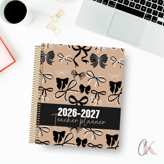 2026-2027 Teacher Planner | 5 periods/blocks | Elegance