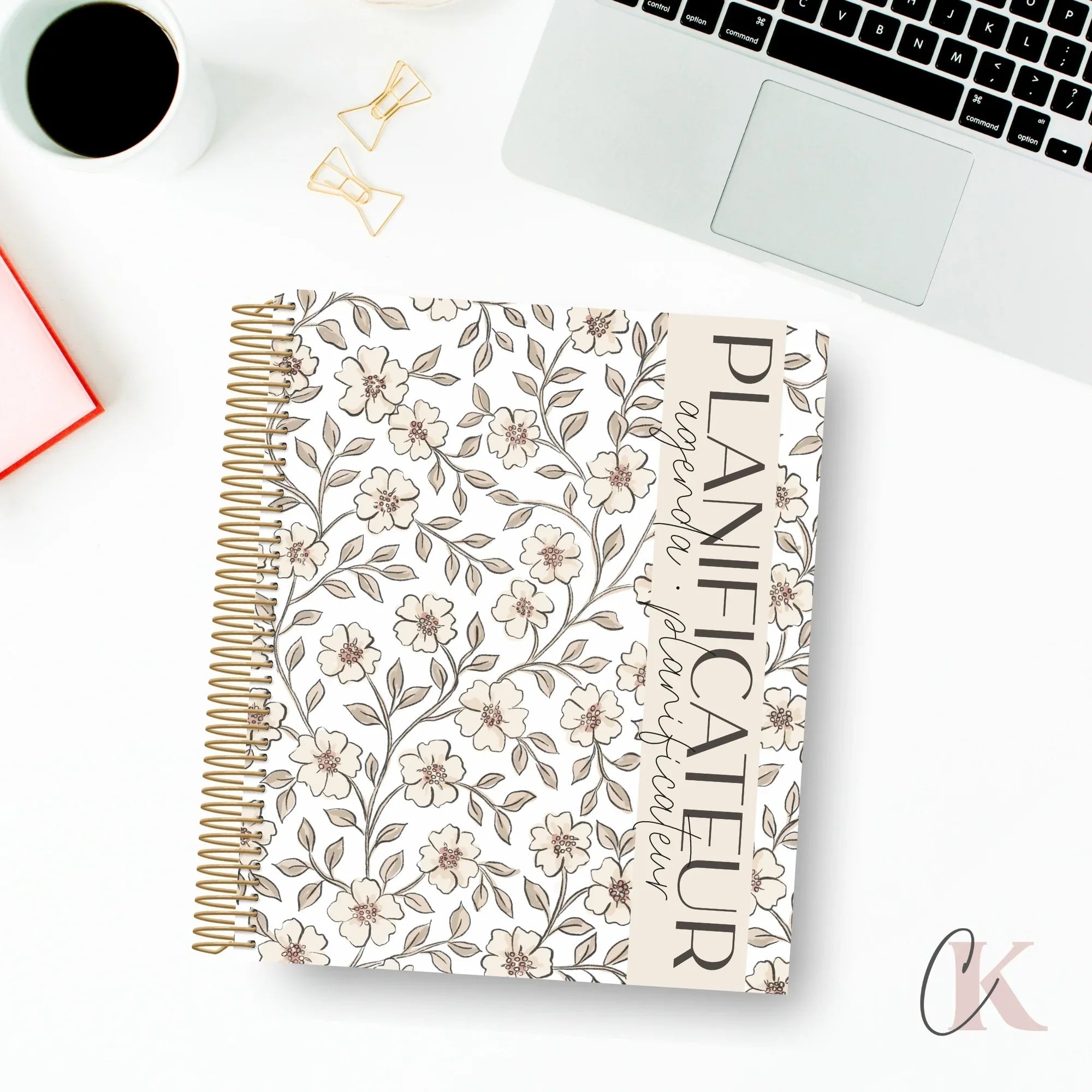 Agenda perpétuel | Planificateur non daté | Fleurie - Agendas et planificateurs