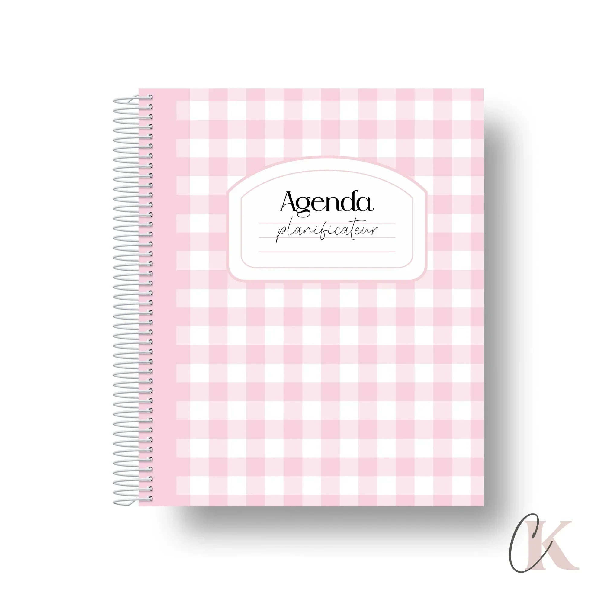 Agenda perpétuel | Planificateur non daté | Rétro rose - Agendas et planificateurs