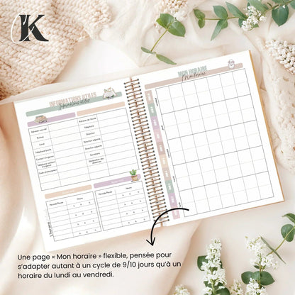 Agenda planificateur 2026 - 2027 | Ortho/TES | Vintage/Rétro - Agendas et planificateurs