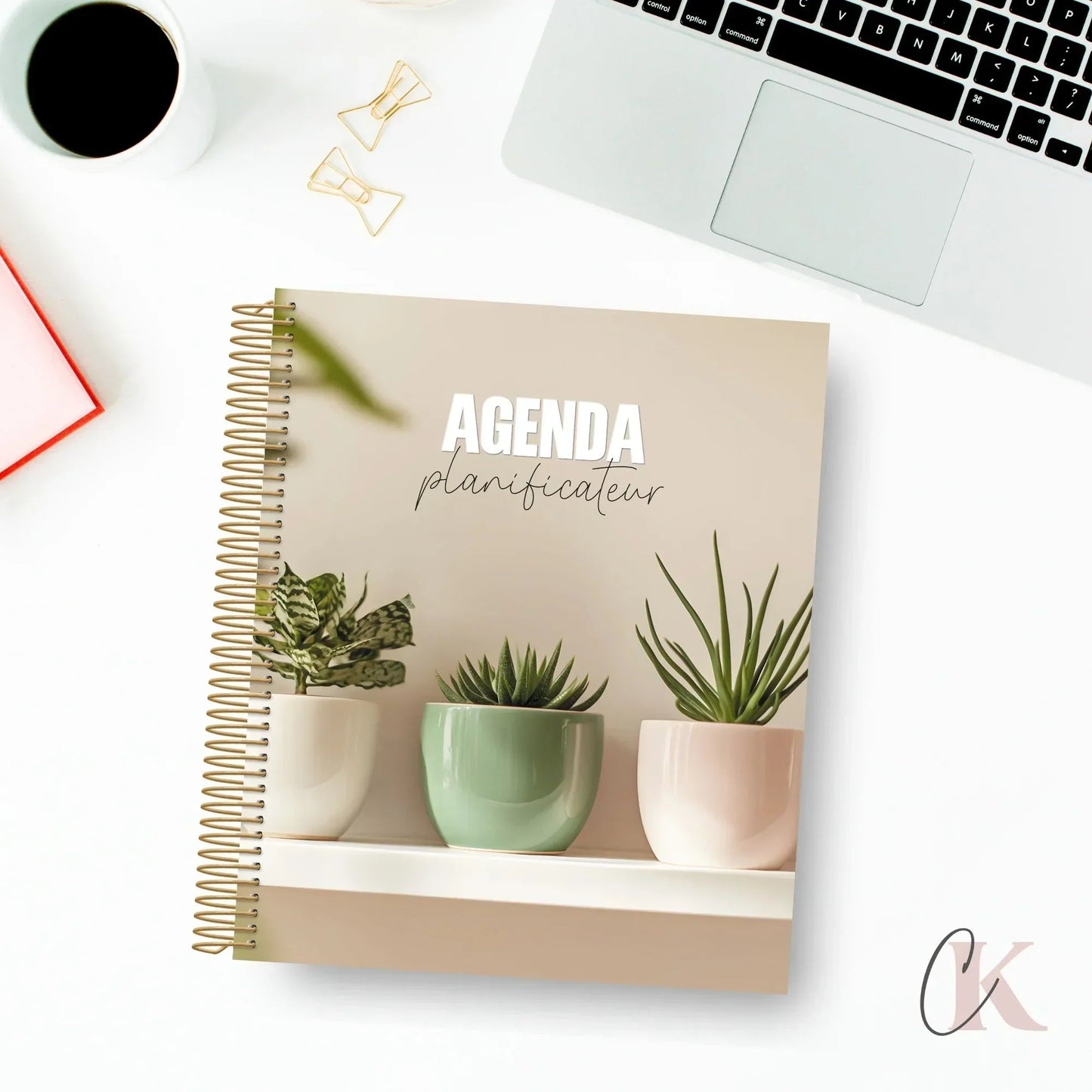 Agenda planificateur enseignant 2026 - 2027 | 6 périodes | Élégance - Agendas et planificateurs