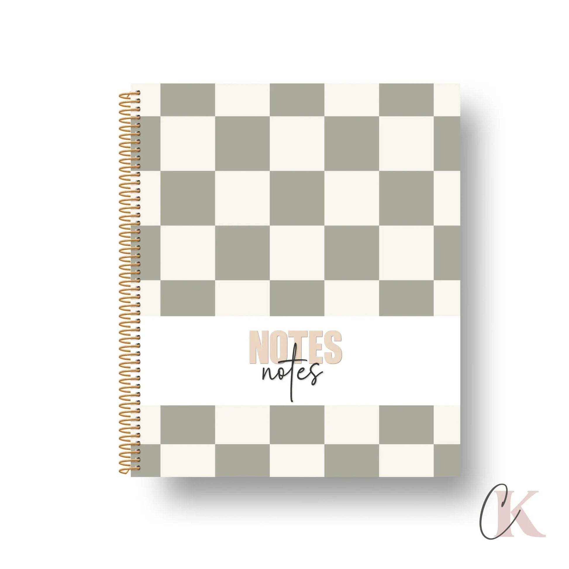Cahier de notes | Carreaux vintage - Papeterie