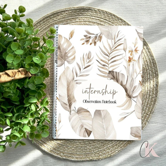 Cahier d’observation de stage en enseignement | Teaching Internship Observation Notebook | EN - Papeterie