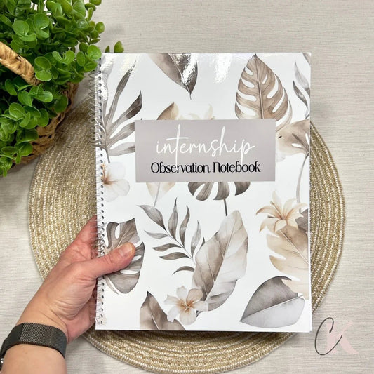 Cahier d’observation de stage en enseignement | Teaching Internship Observation Notebook | EN - Papeterie