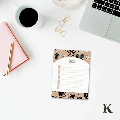 Ensemble de planificateur et blocs - notes | Noeuds chics moka - Papeterie