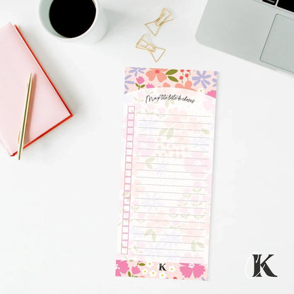 Ensemble de planificateur et blocs - notes | Pop fleuri - Papeterie