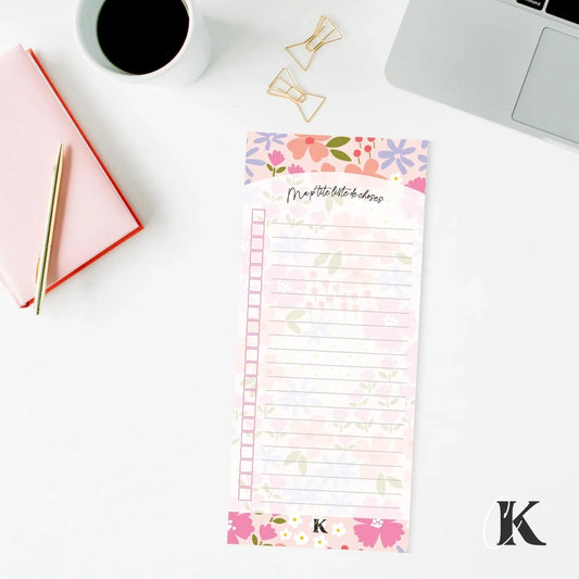 Ensemble de planificateur et blocs - notes | Pop fleuri - Papeterie