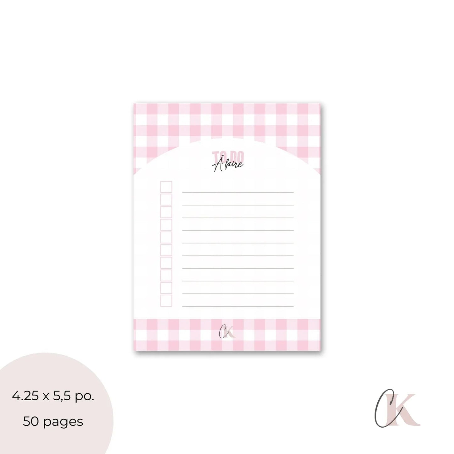 Ensemble de planificateur et blocs-notes | Rétro rose - Papeterie -