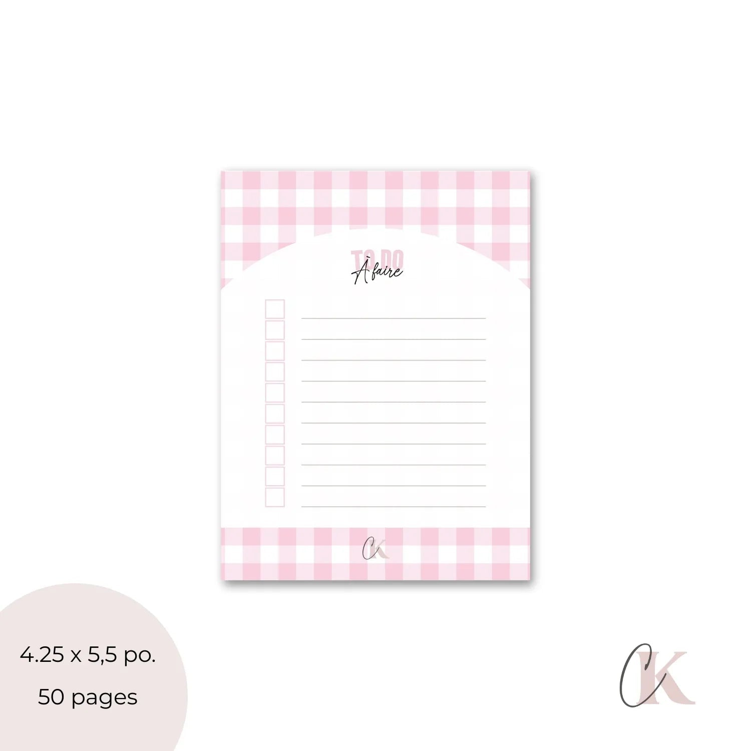 Ensemble de planificateur et blocs-notes | Rétro rose - Papeterie -