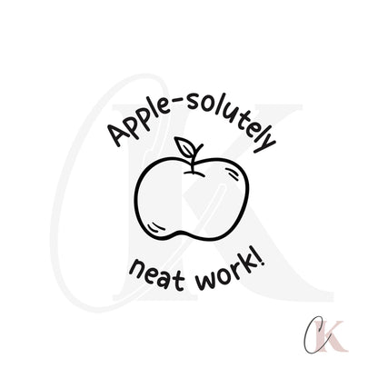 Étampe | Apple - solutely Neat Work Stamp | Ronde 31 - Étampe