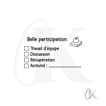 Étampe Belle participation | Rectangle 12 - Étampe
