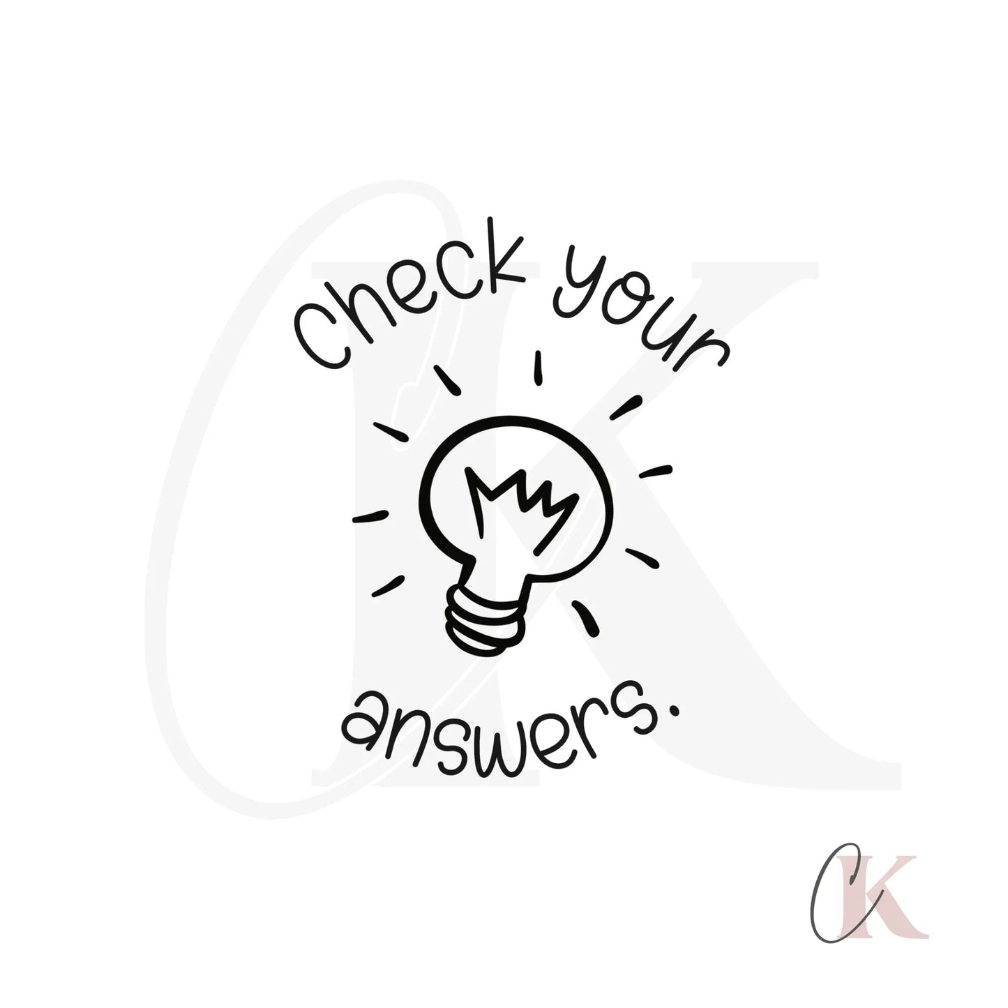 Étampe Check your answers Stamp | Ronde 05 - Étampe