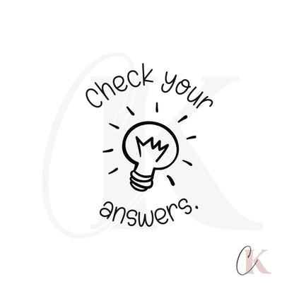 Étampe Check your answers Stamp | Ronde 05 - Étampe