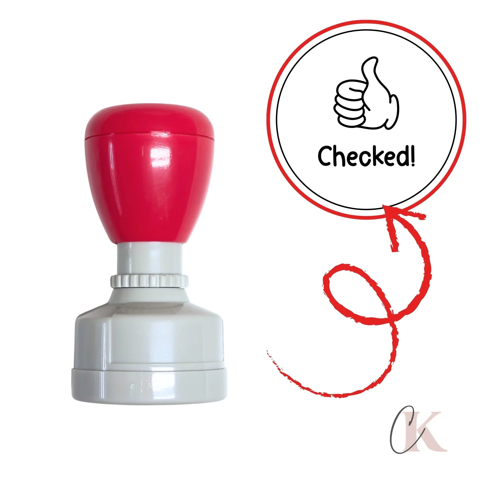 Étampe | Checked! | Teacher Stamp | Ronde 23 - Étampe