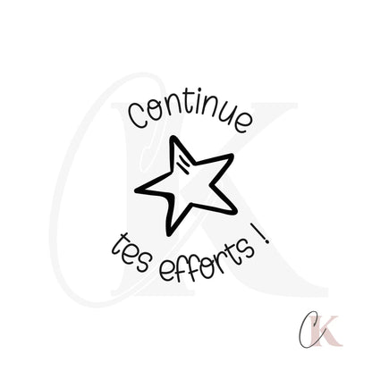 Étampe Continue tes efforts ! | Ronde 18 - Étampe