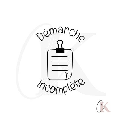 Étampe Démarche incomplète | Ronde 03 - Étampe