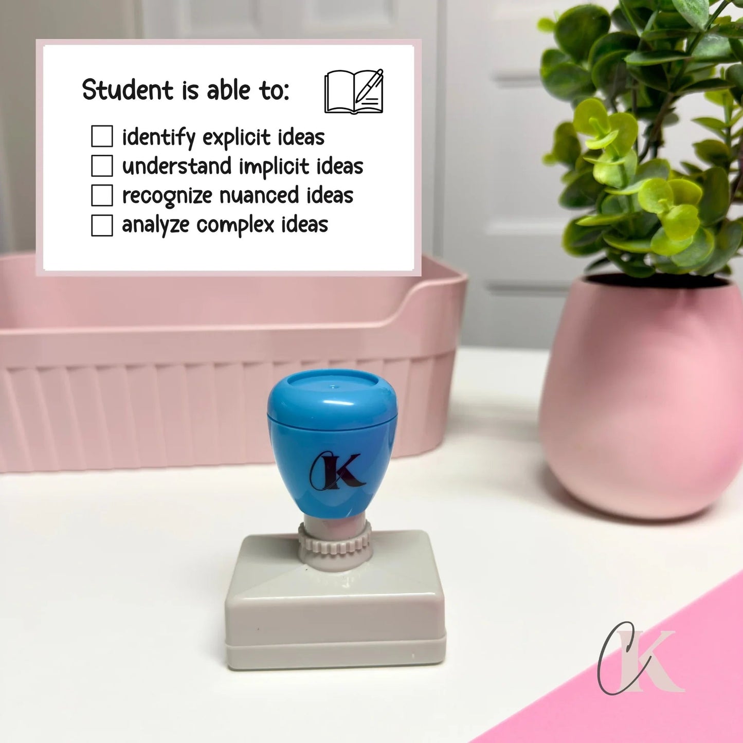 Étampe Feedback on Reading Comprehension| Rectangle 08 - Étampe