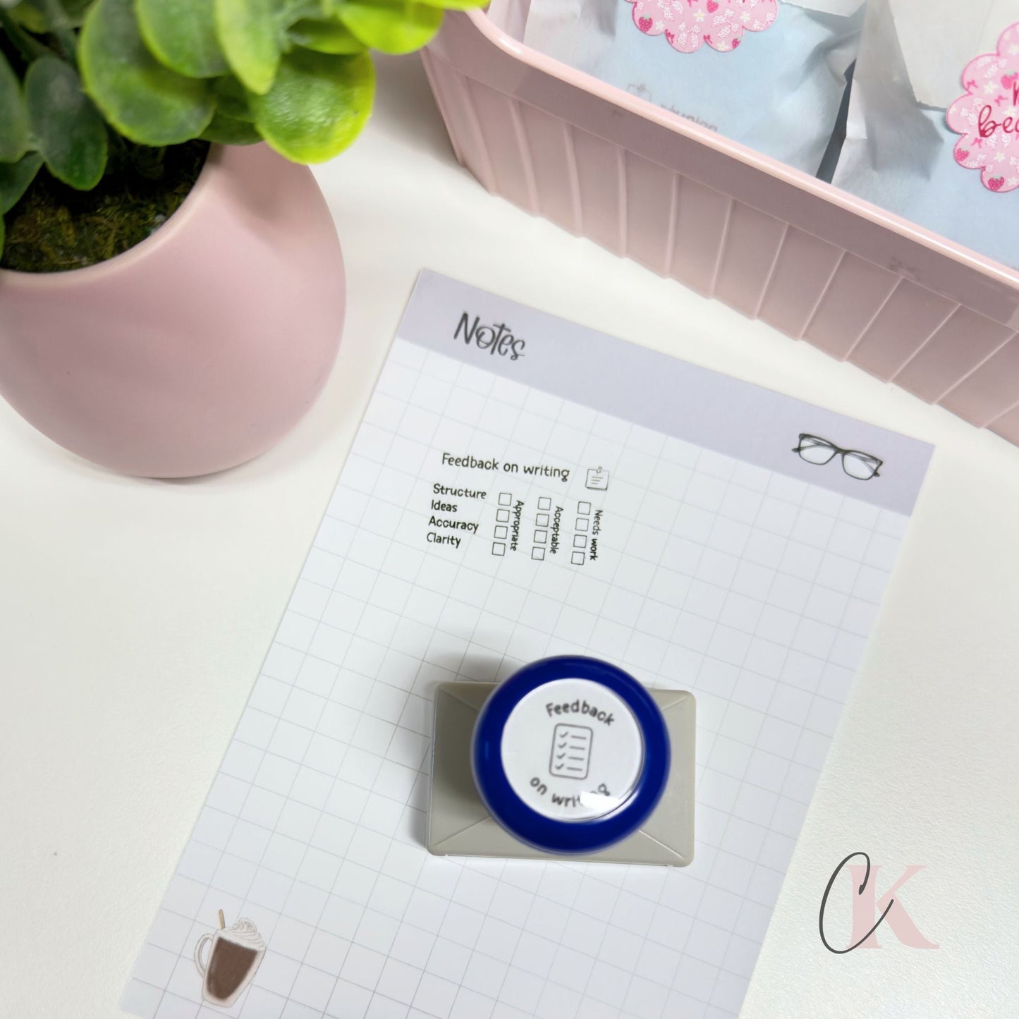 Étampe Feedback on Writing Stamp | Rectangle 07 - Étampe