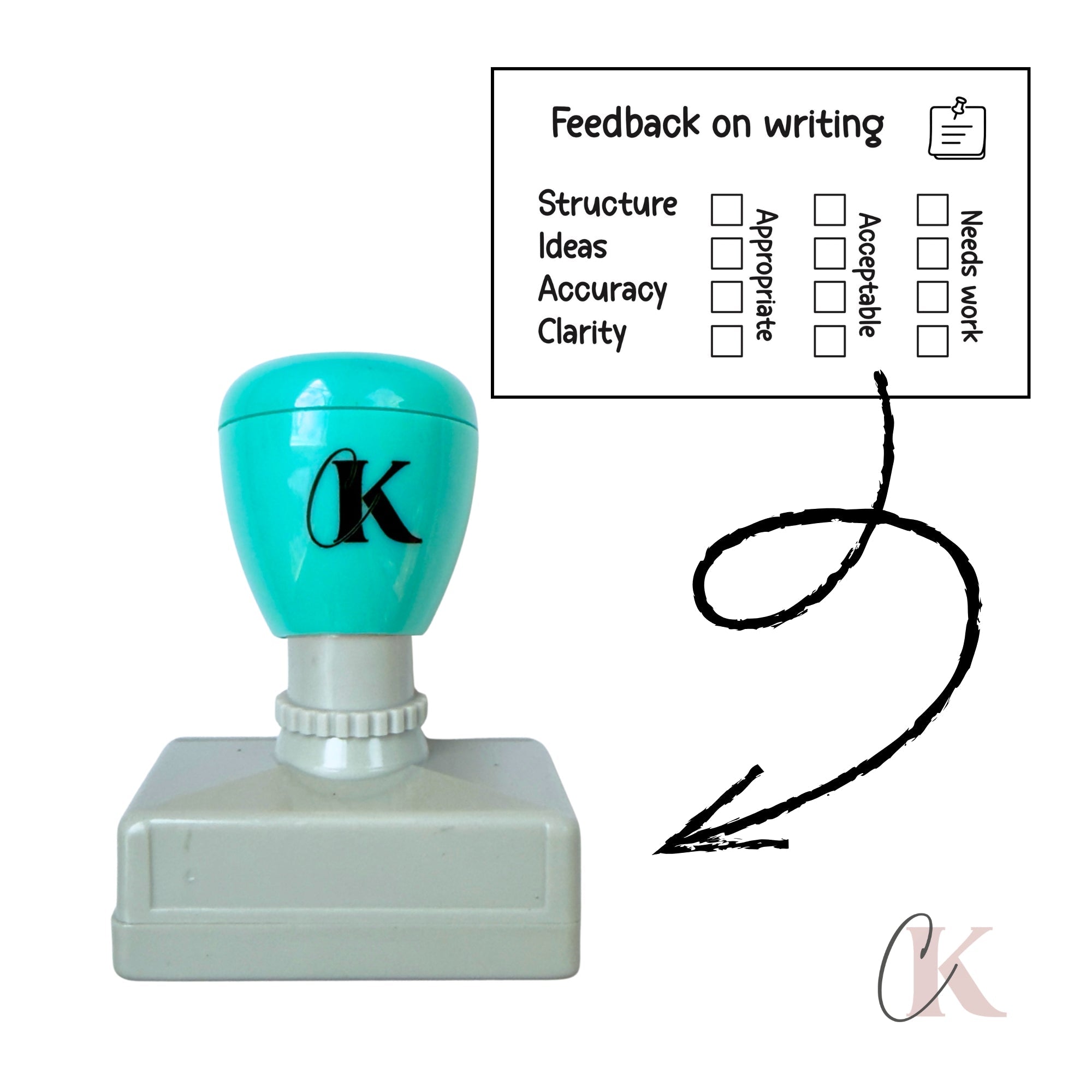 Étampe Feedback on Writing Stamp | Rectangle 07 - Étampe