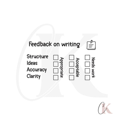 Étampe Feedback on Writing Stamp | Rectangle 07 - Étampe