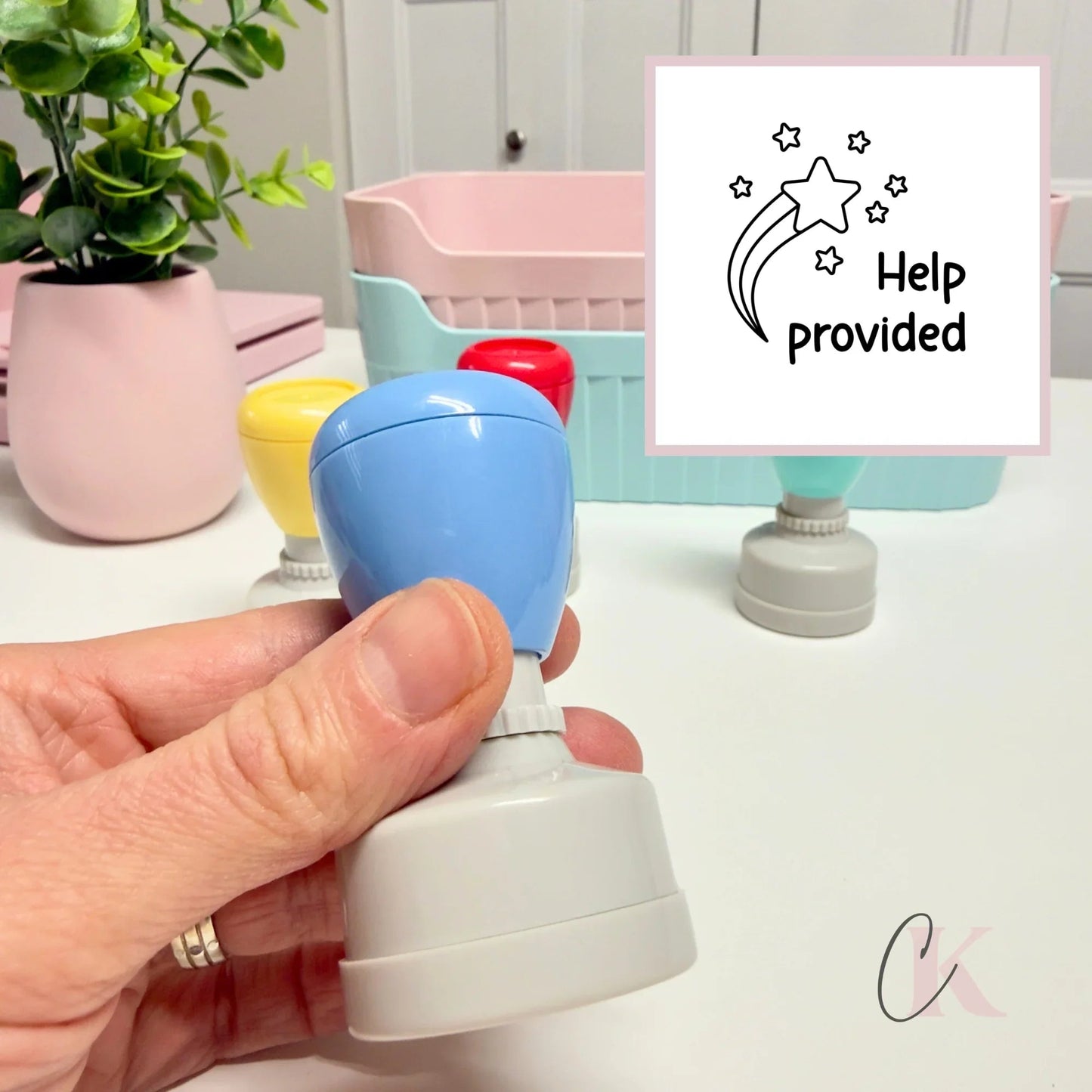 Étampe | Help provided | Teacher Stamp | Ronde 26 - Étampe