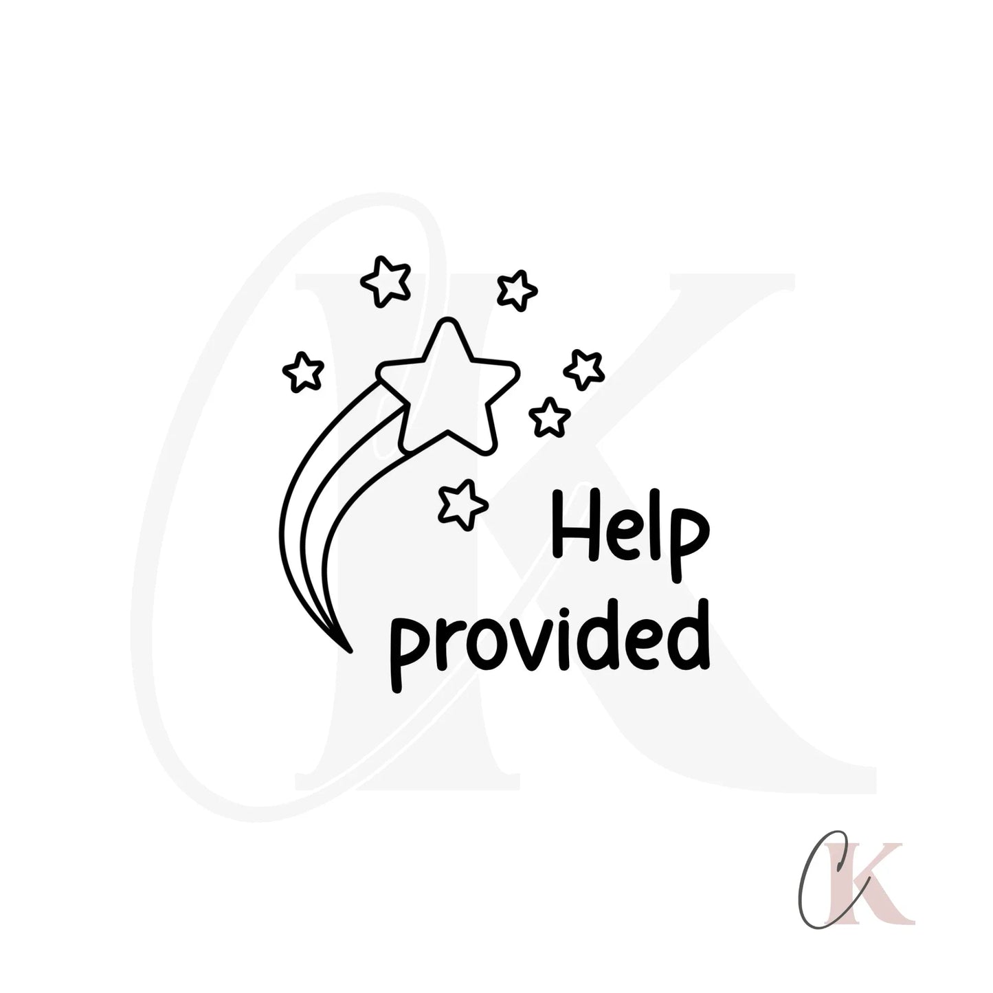 Étampe | Help provided | Teacher Stamp | Ronde 26 - Étampe