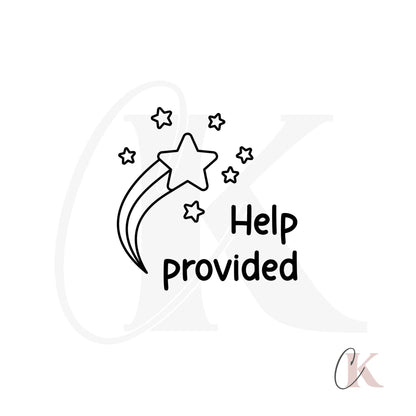 Étampe | Help provided | Teacher Stamp | Ronde 26 - Étampe