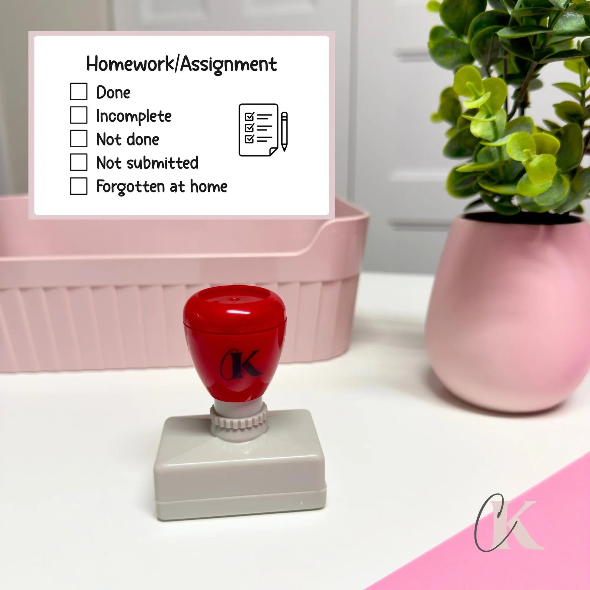 Étampe Homework/Assignment Stamp | Rectangle 13 - Étampe