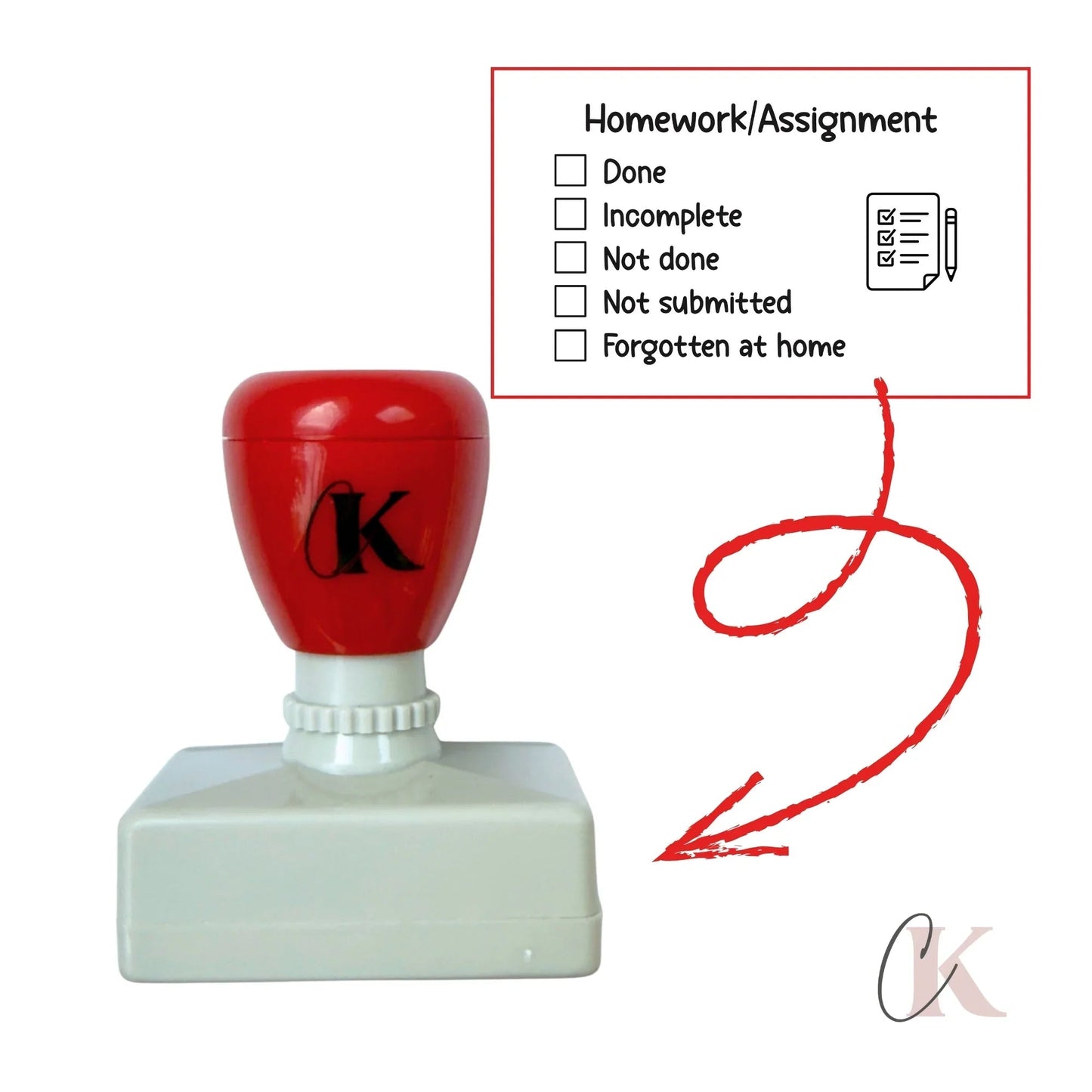 Étampe Homework/Assignment Stamp | Rectangle 13 - Étampe