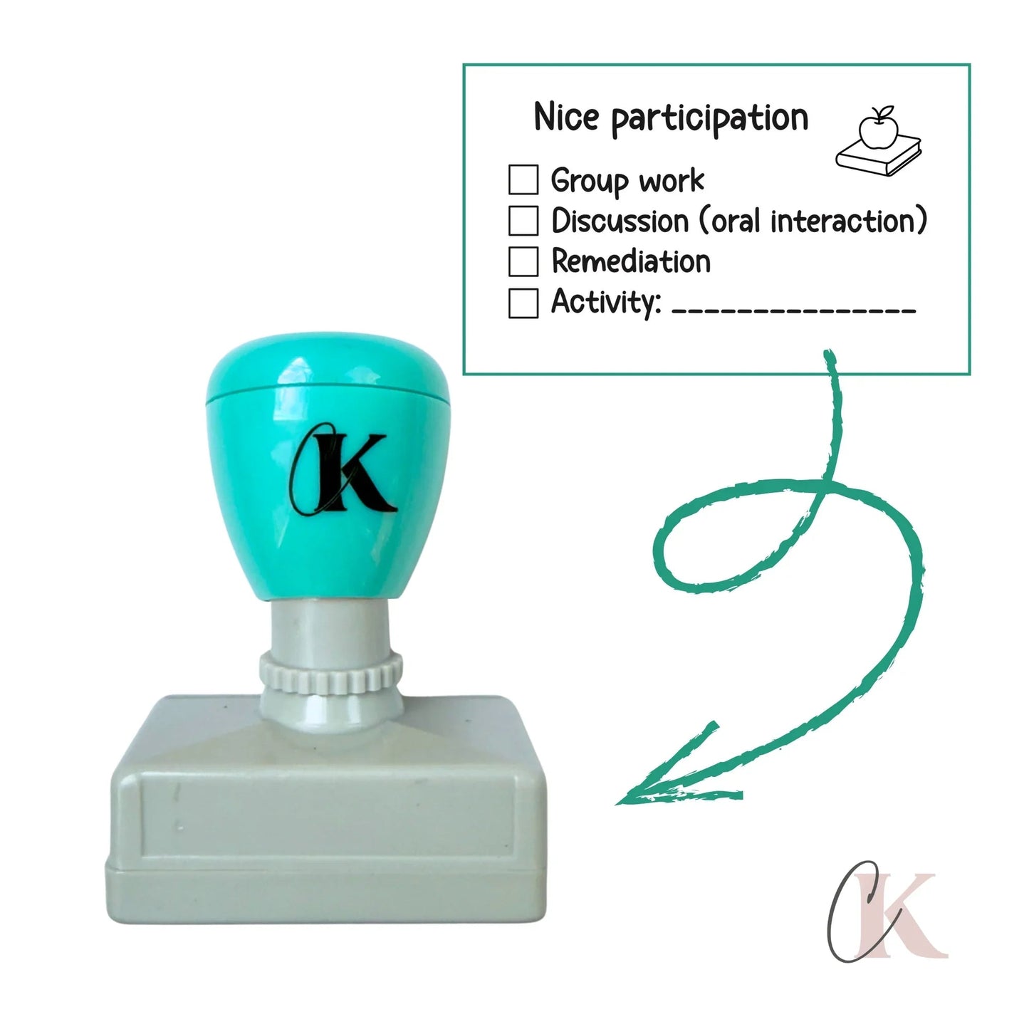 Étampe Nice participation Stamp | Rectangle 10 - Étampe