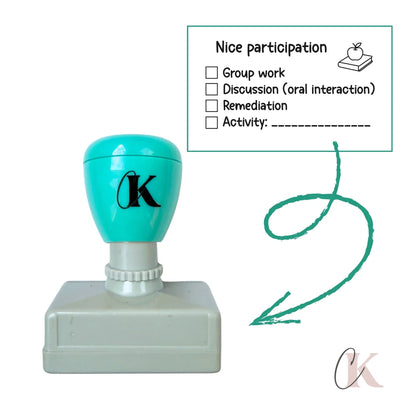 Étampe Nice participation Stamp | Rectangle 10 - Étampe