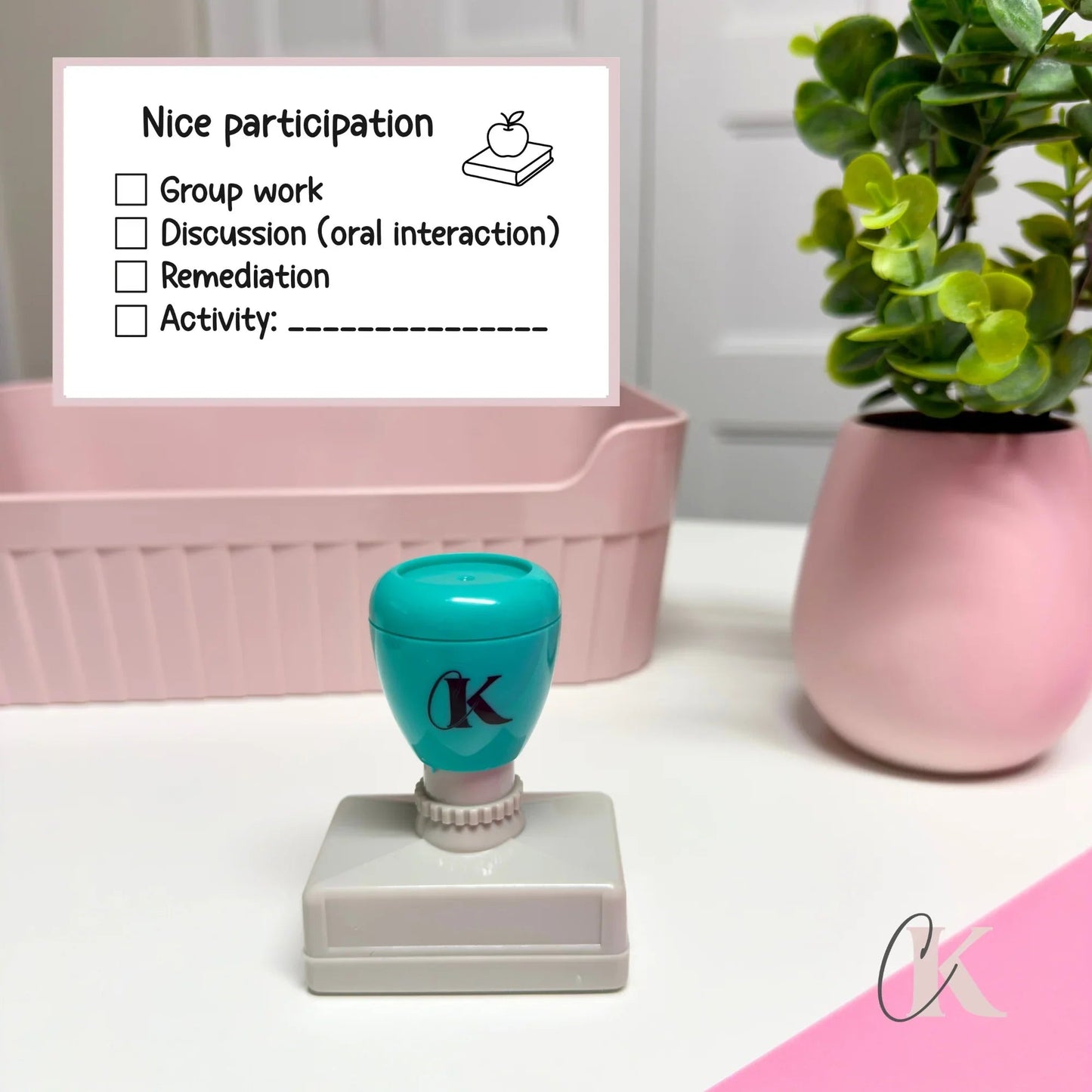 Étampe Nice participation Stamp | Rectangle 10 - Étampe