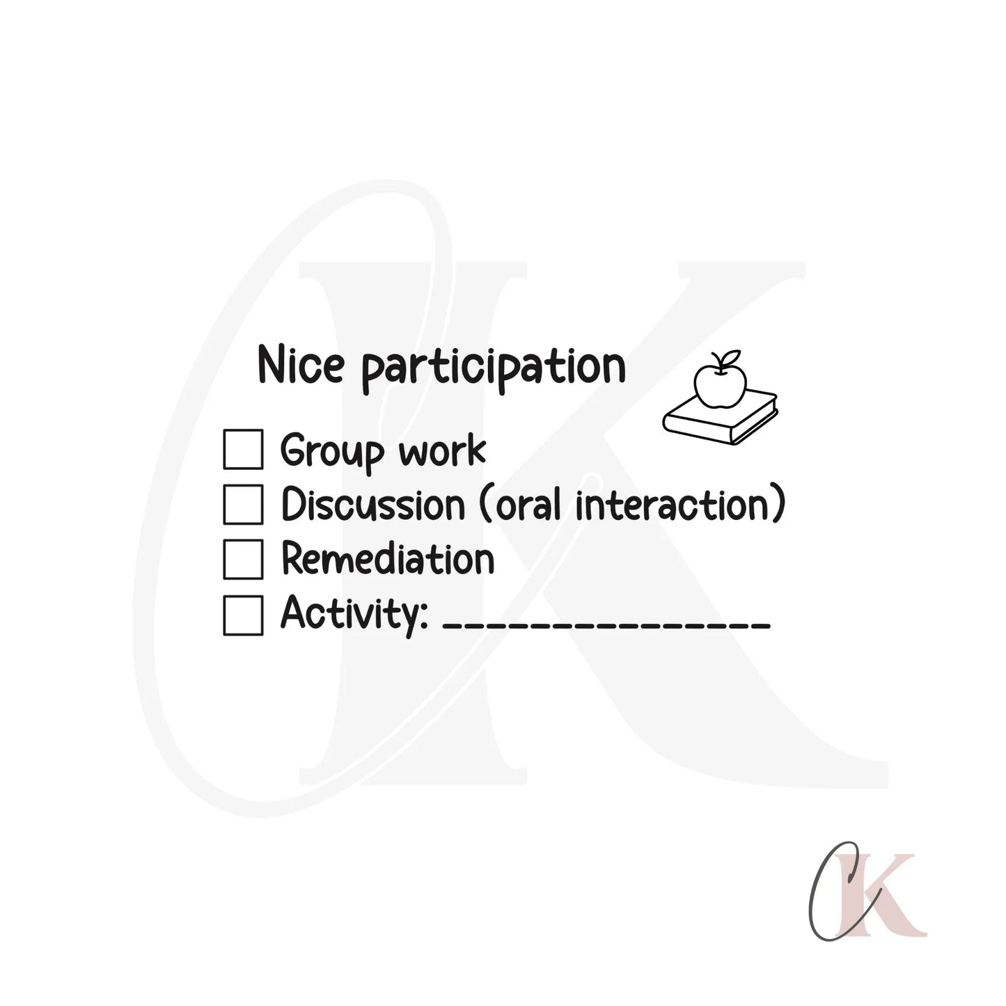 Étampe Nice participation Stamp | Rectangle 10 - Étampe