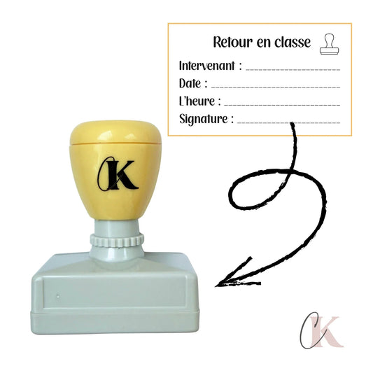 Étampe Retour en classe | Rectangle 11 - Étampe